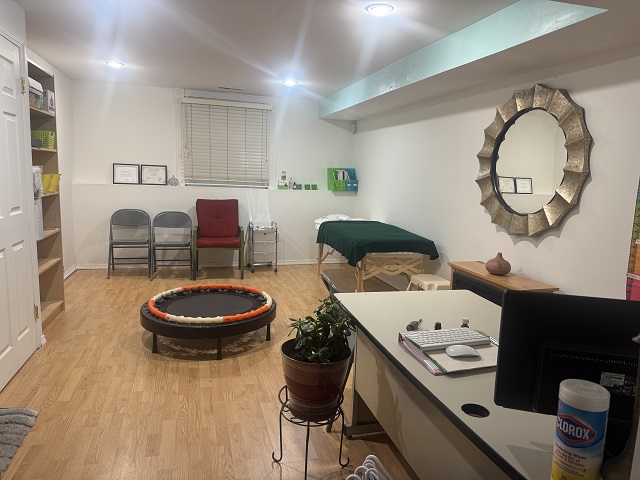 [Office, including check-in desk]